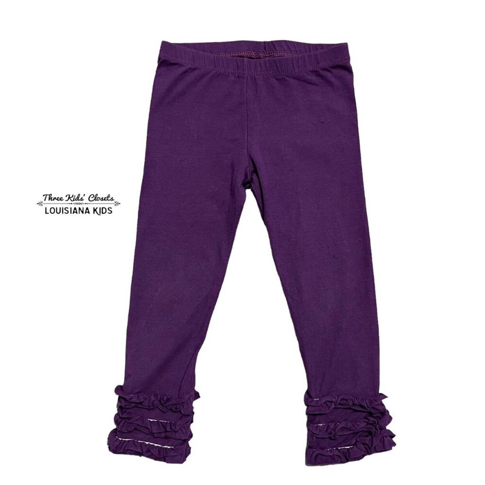 Persnickety Sz 3 Purple Ruffle Leggings Icing Pants